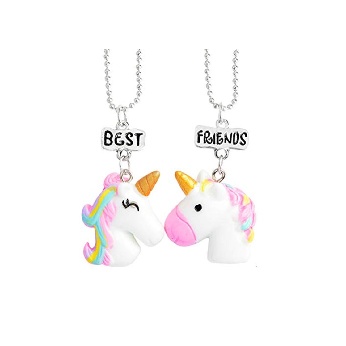 Social Toyvian BFF Best Friends Collares Collar de Unicornio Collares de Amistad para