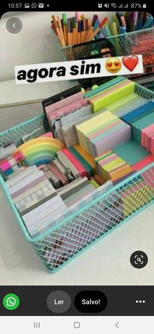 Moda Como organizar seus lapiz, post it... 