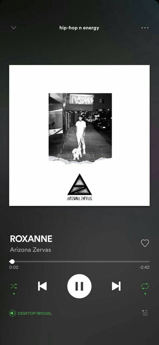 Canción Roxanne - Arizona zervas