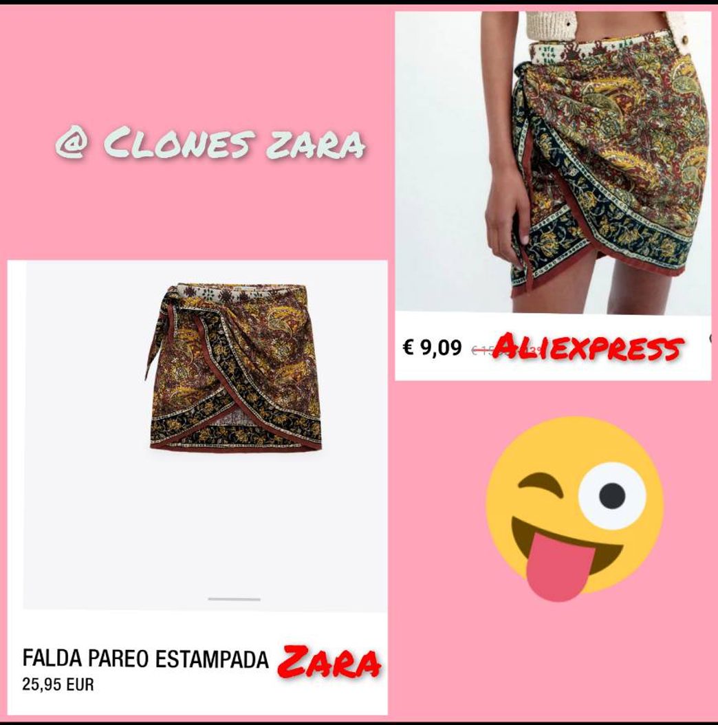 Moda Falda pareo de zara clon en Aliexpress