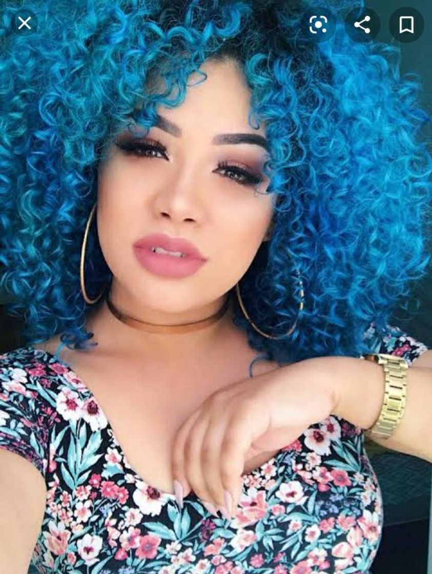 Fashion cabelo azul😍