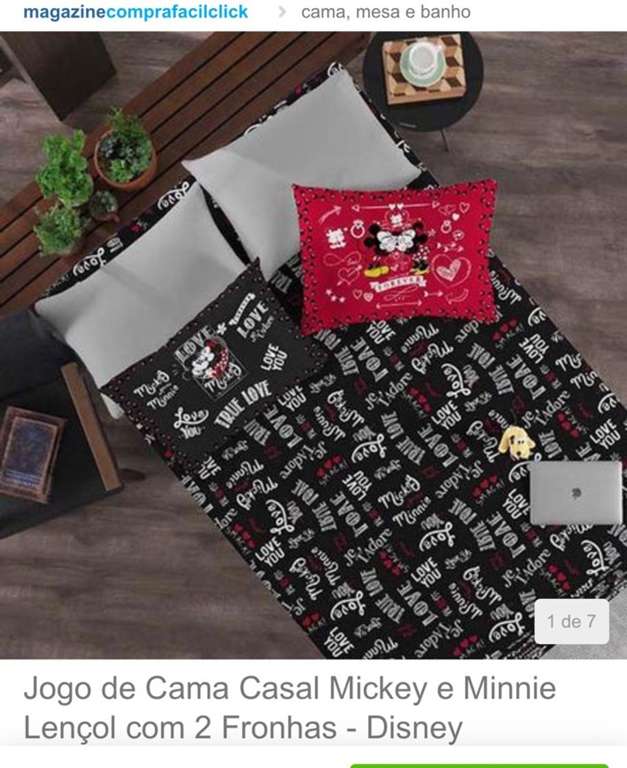 Producto Jogo de Cama Casal Mickey e Minnie Lençol