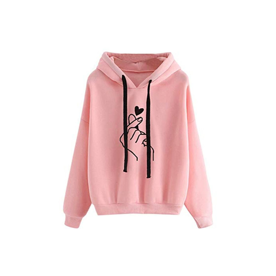 Moda ZJSWCP Sudadera Notas Musicales para Mujer Sudadera con Capucha de Manga Larga