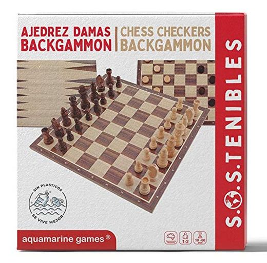 Ajedrez Damas Backgammon FSC100% NC