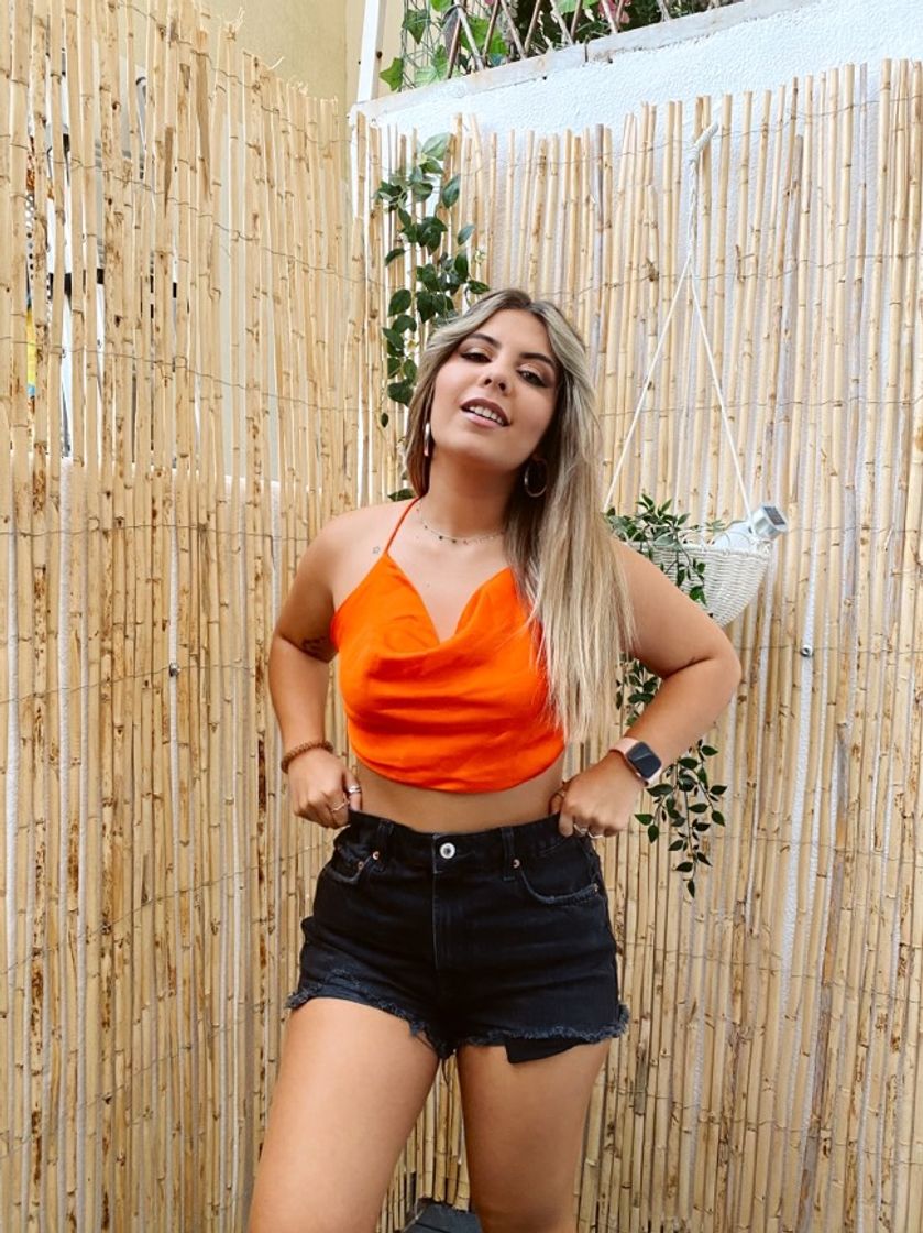 Top acetinado ZARA
