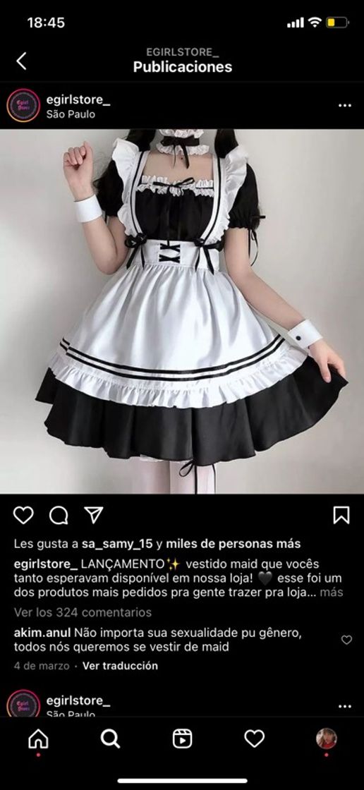 Moda vestido maid