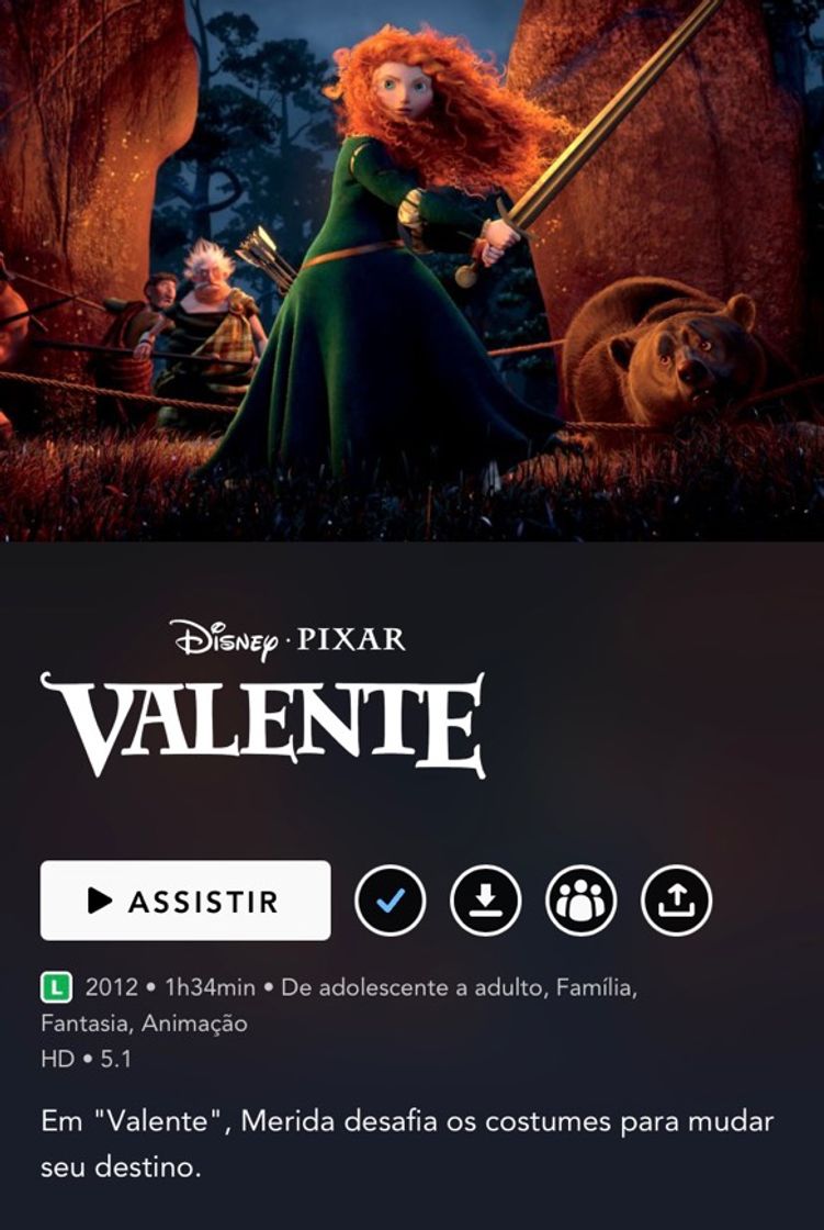 Película valente 