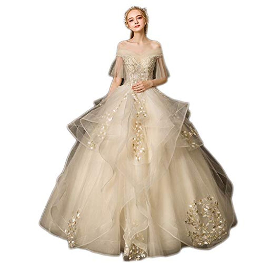 Place Vestido De Noiva Apliques De Encaje Flores Princesa Vestidos De Novia 2019