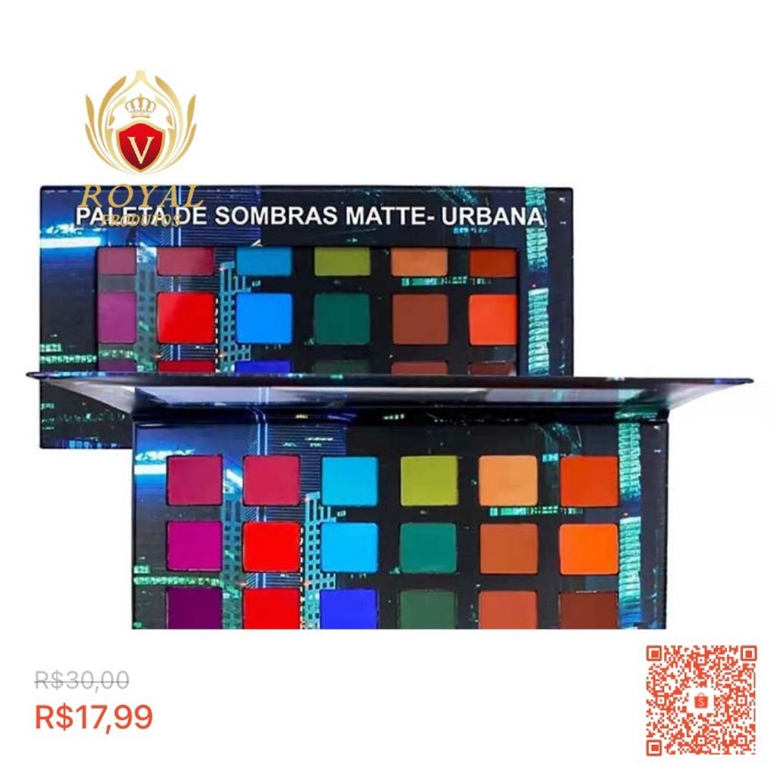 Fashion Paleta De Sombra Ludurana Quadrada Urbana 18 Cores