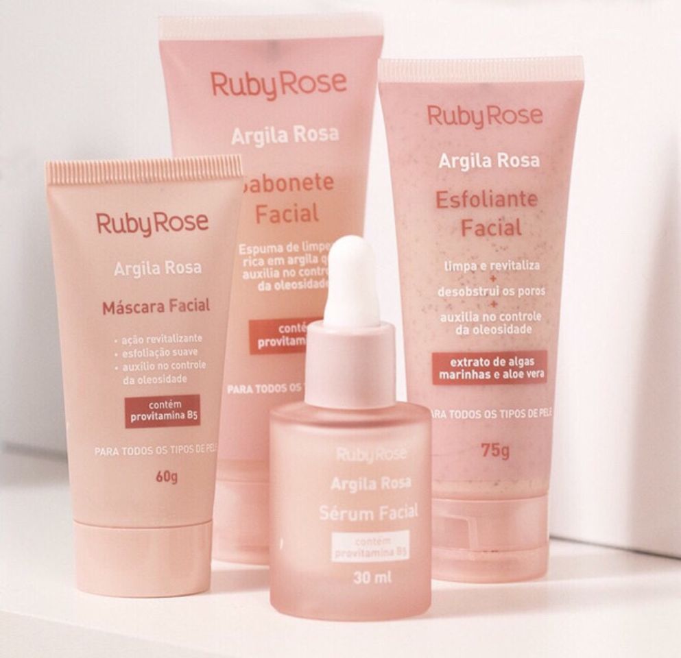 Productos Linha Argila Rosa Ruby Rose