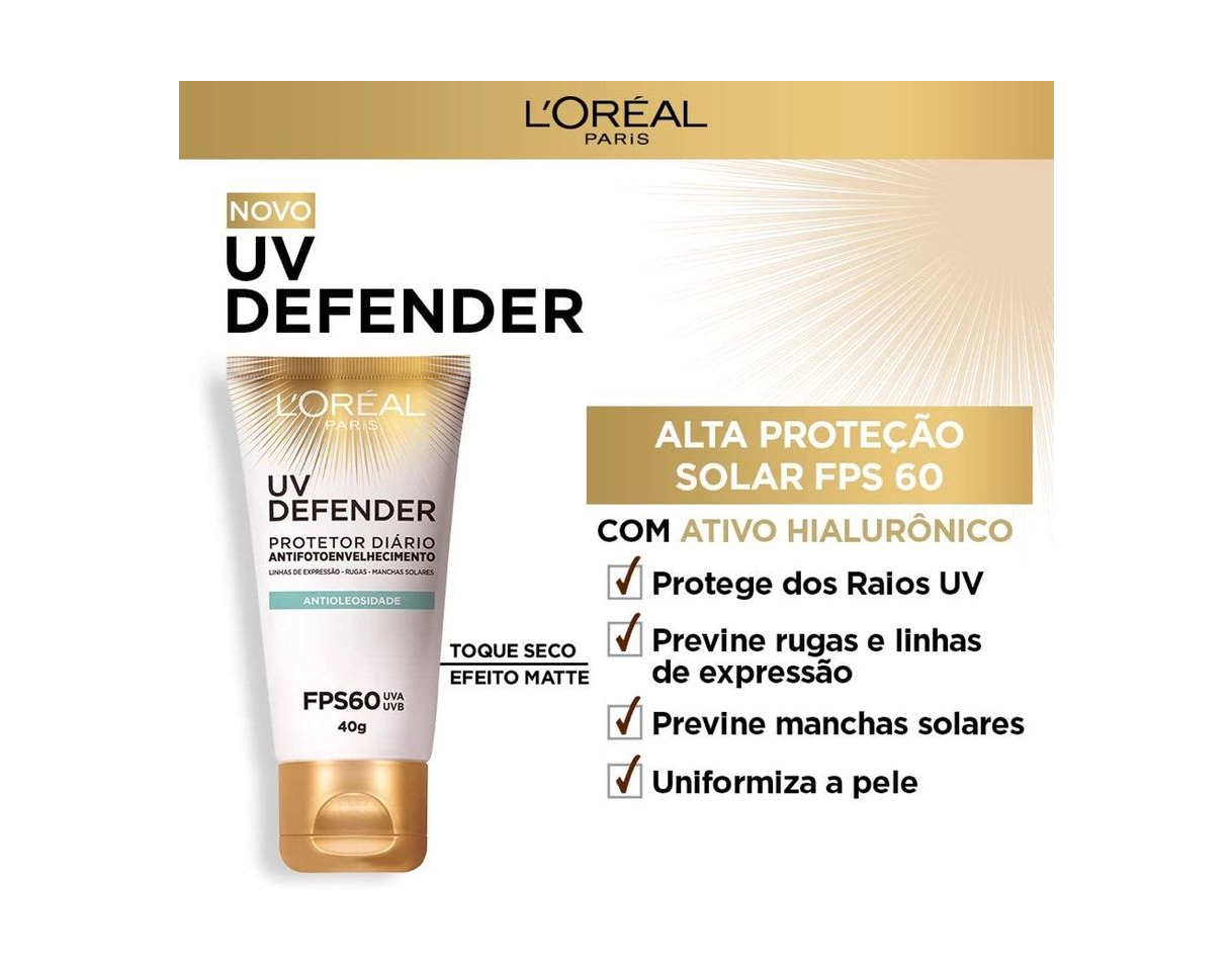 Product Protetor Diário L'Oréal Paris Uv Defender Antioleosidade Fps