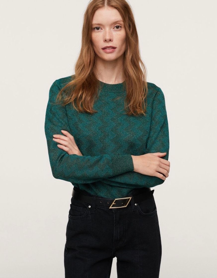 Social Jersey estampado hilo metalizado - Mujer