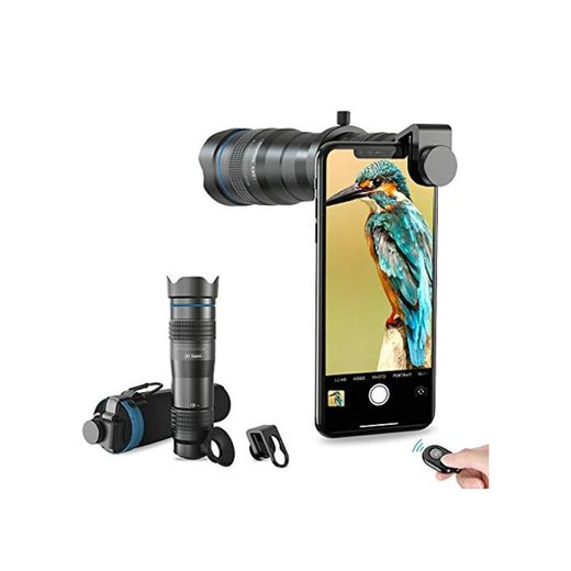 Apexel HD Cell Phone Lens-28X  - Teleobjetivo con obturador para iPhone