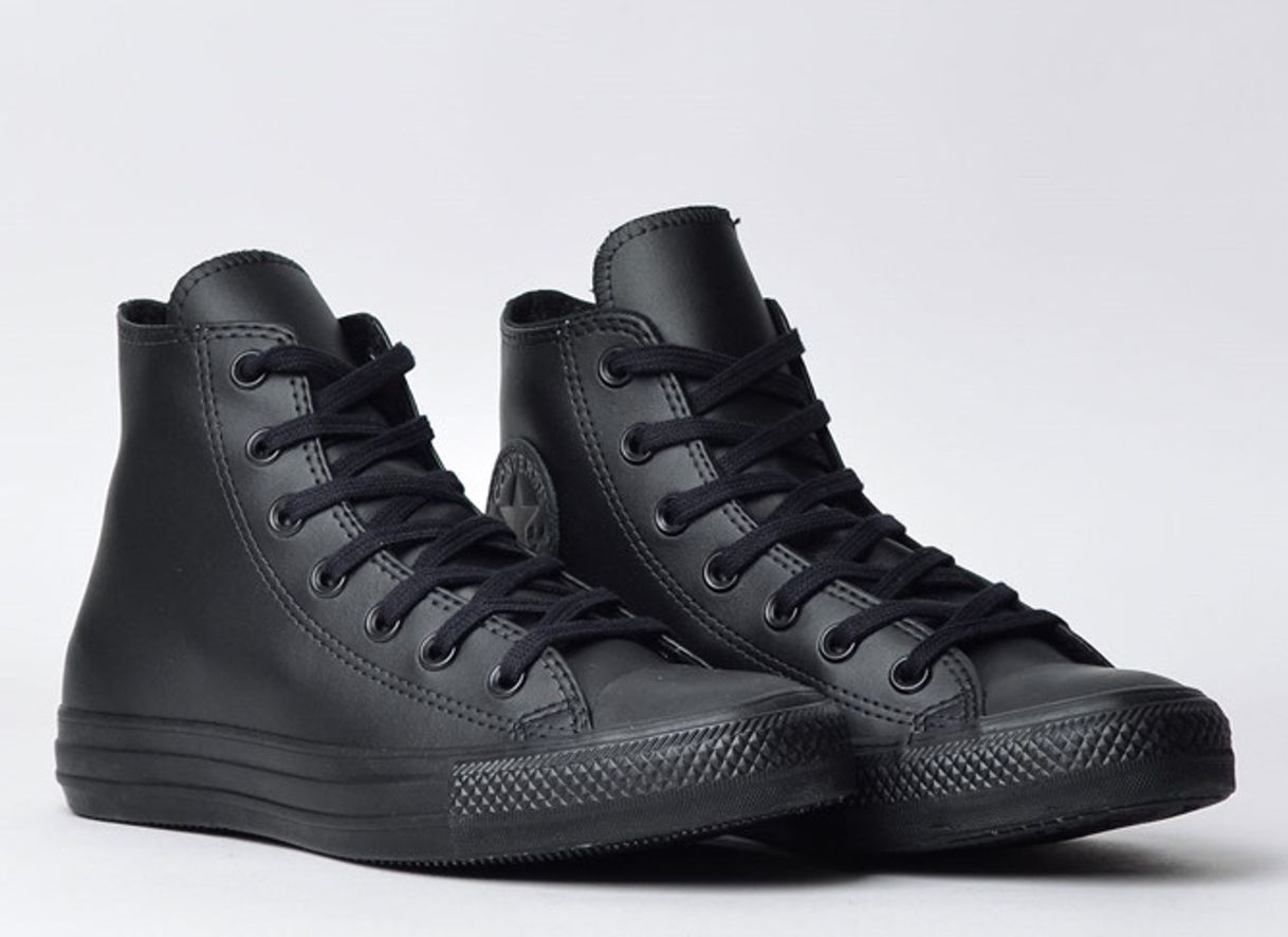 Product Tênis Converse Chuck Taylor All Star Monochrome Leather Hi Preto