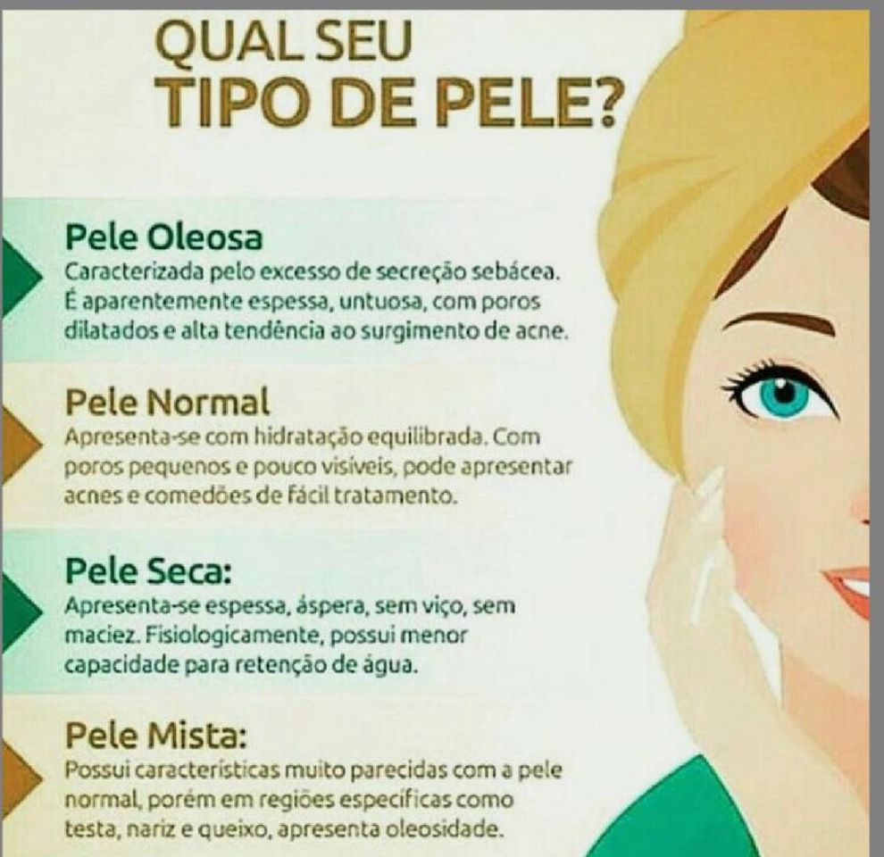 Moda Você conhece qual o seu tipo de pele? 