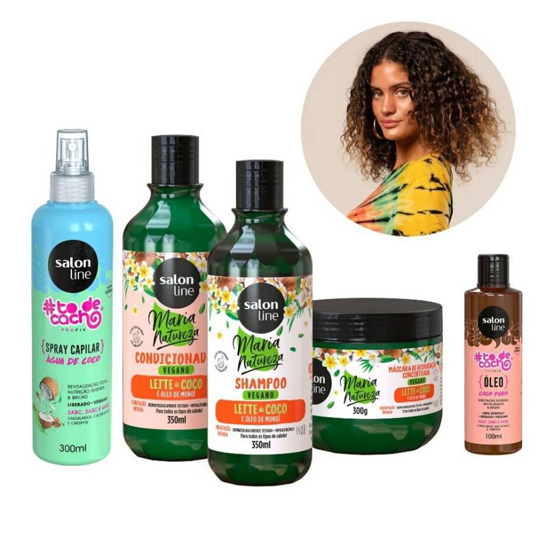 Social Kit Laura Fernandez Hidratação Forte Coco 5 produtos Salon Line
