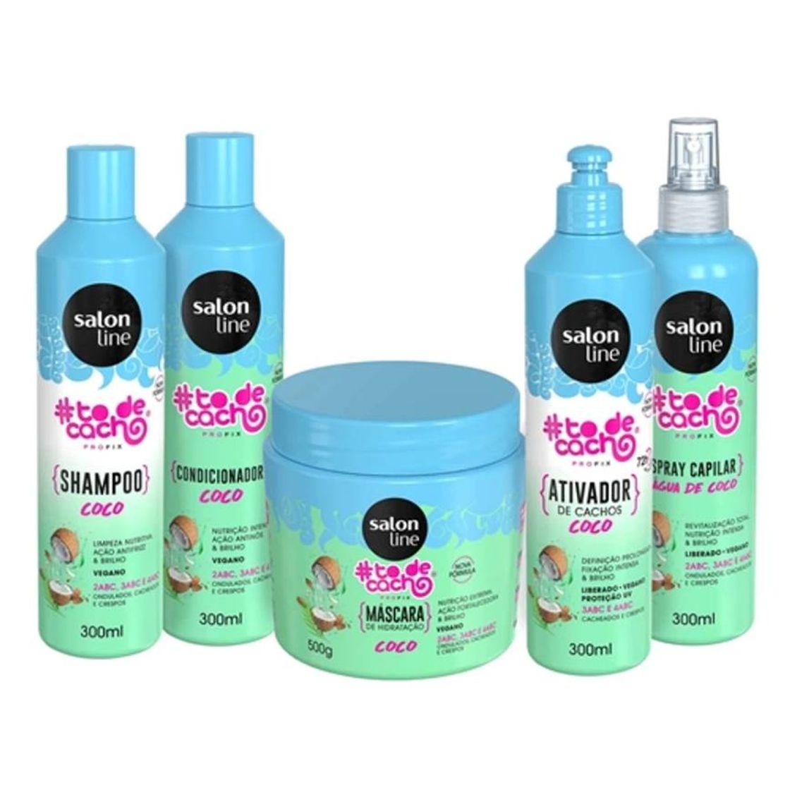 Social Kit #todecacho Coco Shampoo + Condicionador + Ativador de ...
