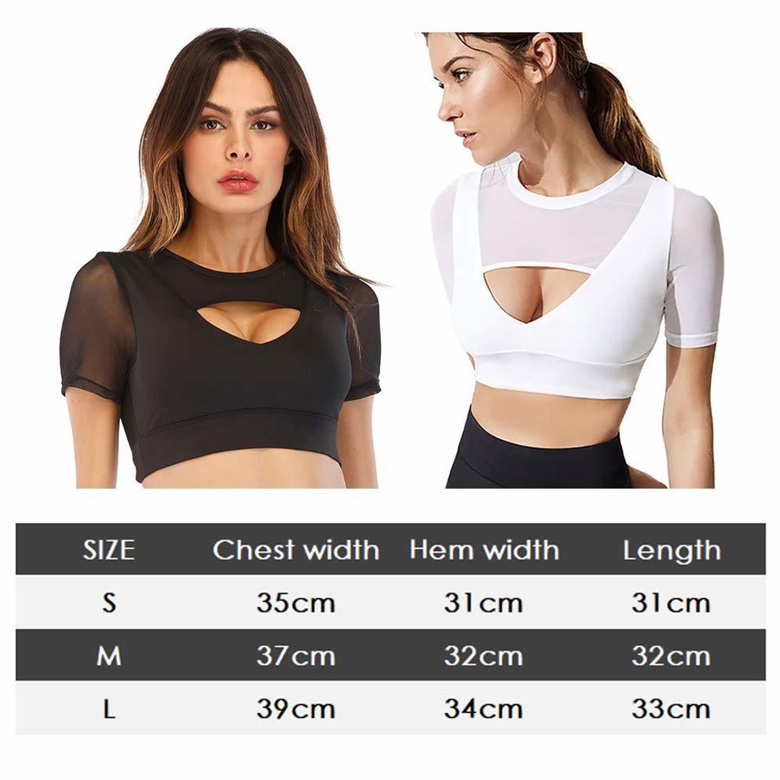 SKYSPER Camiseta Deportiva para Mujer Sujetador Deportivo Chaleco Top de Deporte Manga