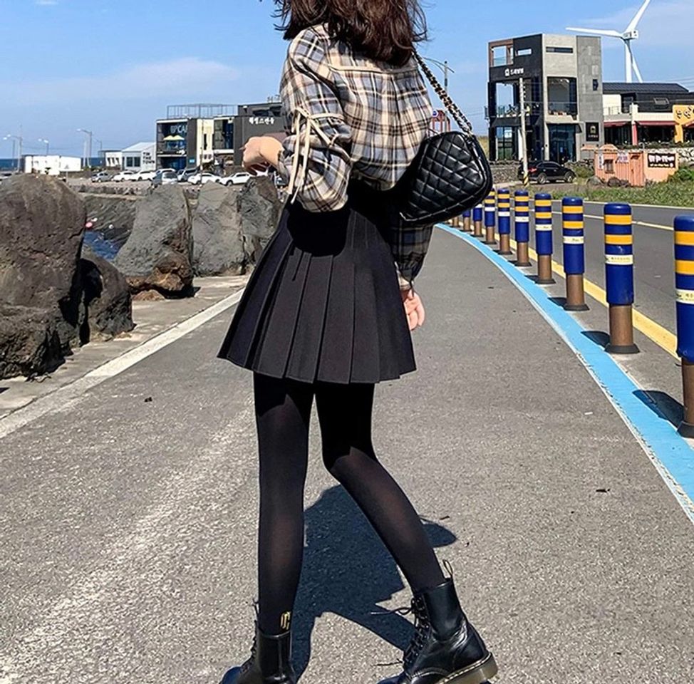 Social Saia plissada