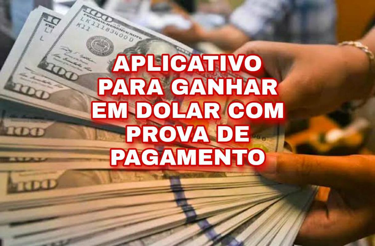 Moda Aplicativo para ganhar em dolar