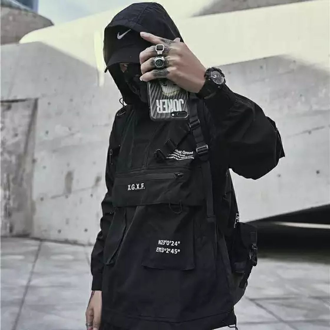 Moda Jaqueta techwear primavera masculina