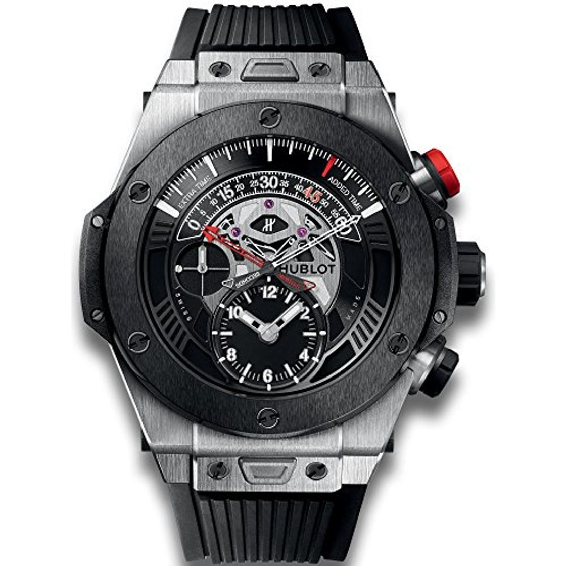 Product Hublot Grande Bang Unico bi-Retrograde Mat Negro Dial Titanio Mens Reloj 413