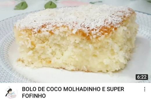 BOLO DE COCO MOLHADINHO E SUPER FOFINHO - YouTube