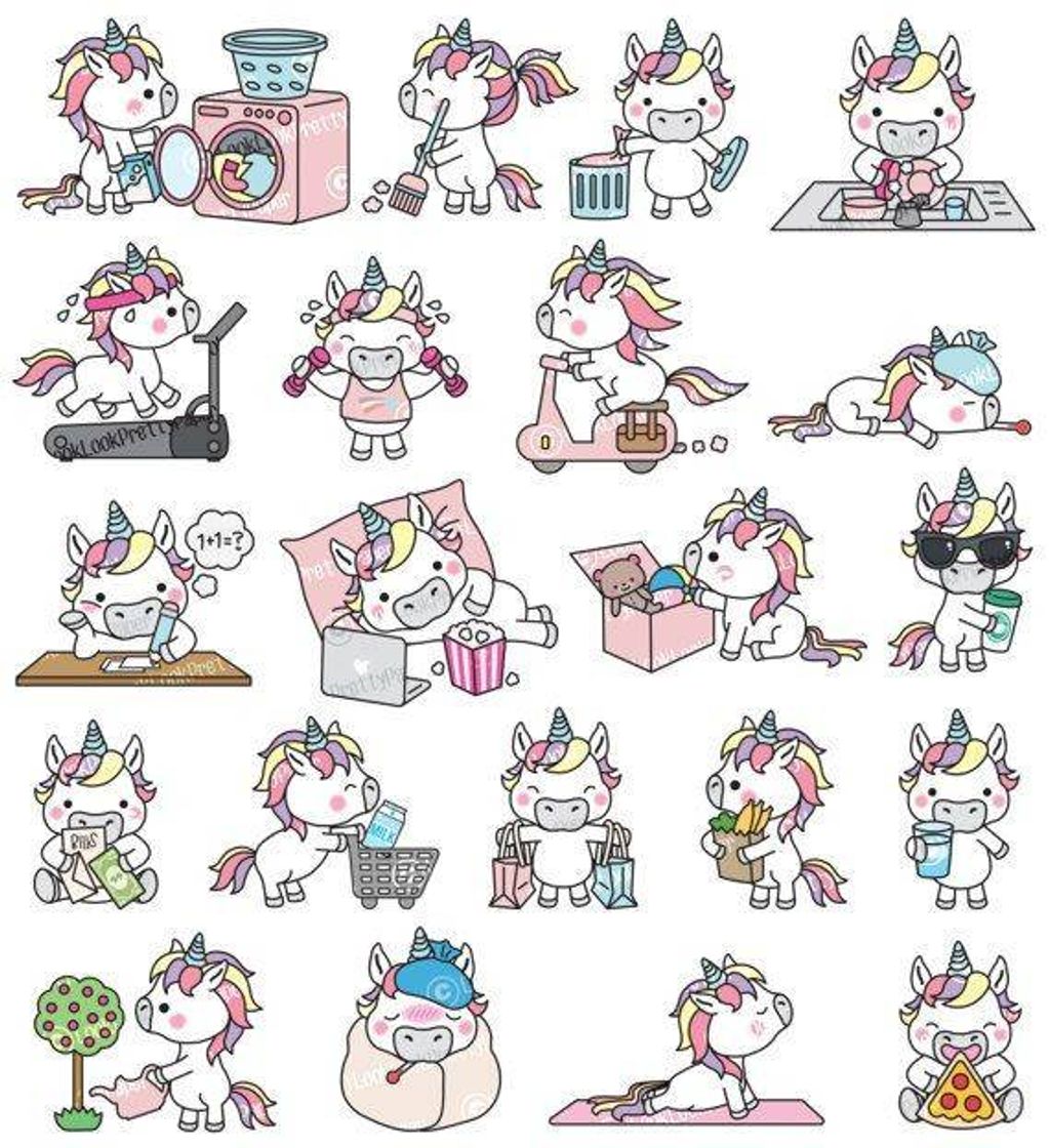 Fashion Sticker unicornio