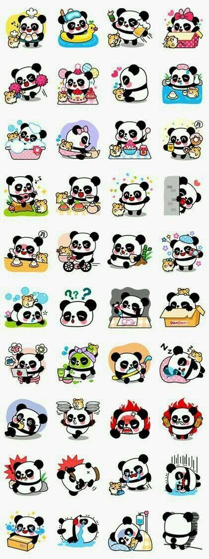 Fashion Sticker panda