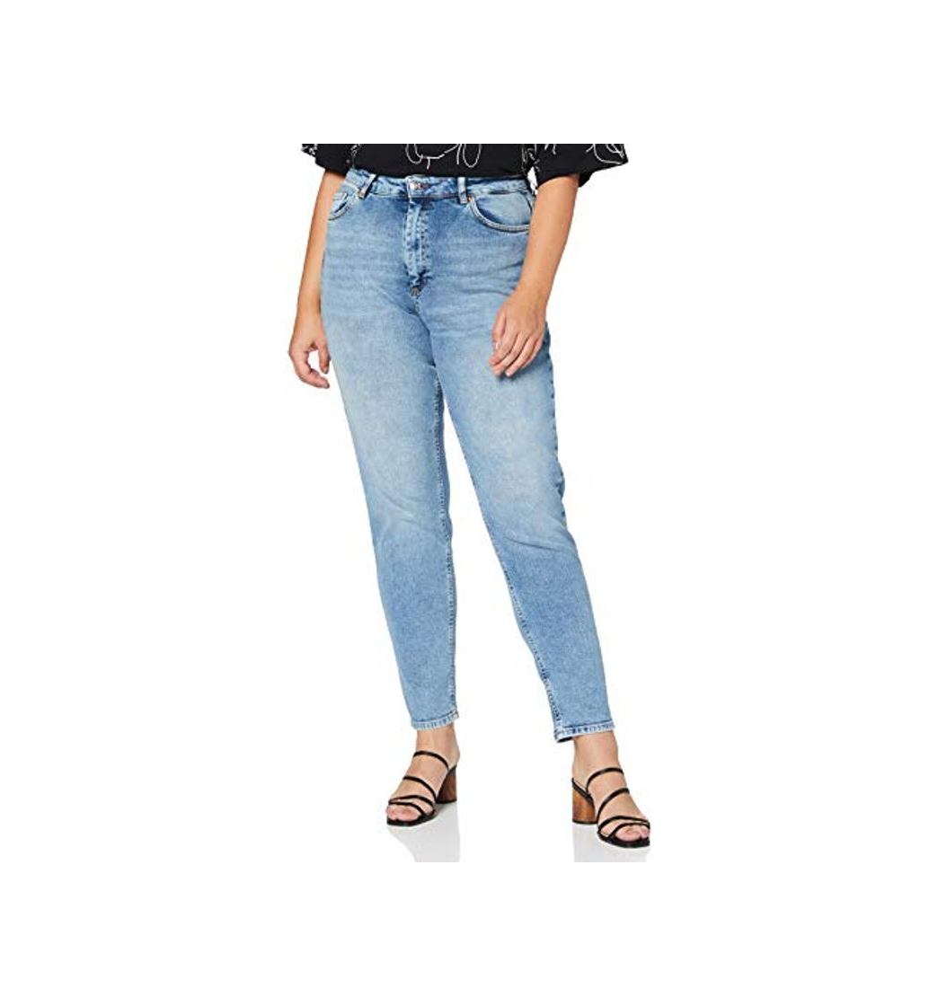 Moda ONLY Onlveneda Life Mom Jeans Rea7452 Vaqueros, Mezclilla Azul Claro, XS