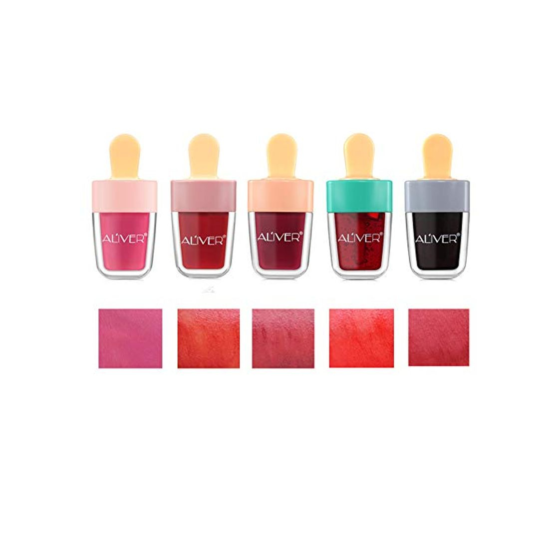 Social Juego De Brillo De Labios Mate, LáPiz Labial Lip Tint Lqiud Impermeable