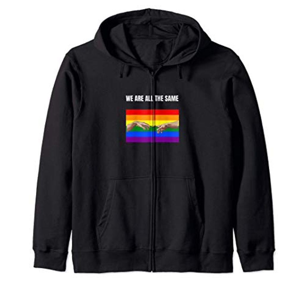 Moda LGBT La creación de Adán Miguel Ángel LGBT Bandera Sudadera con Capucha