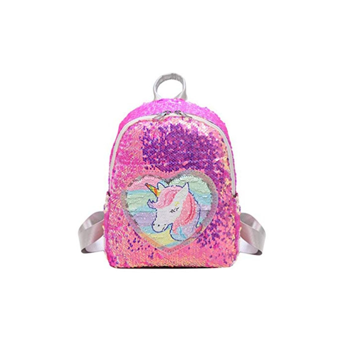 Fashion lentejuelas mochila de unicornio bolso de hombro de viaje con brillo mochila mochila casual para mujeres niñas