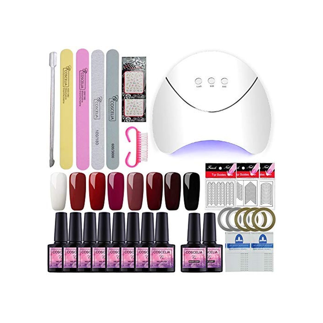 Product Saint-Acior Esmalte Semipermanente en Gel Kit Uñas de Gel 8pcs Gel Uñas