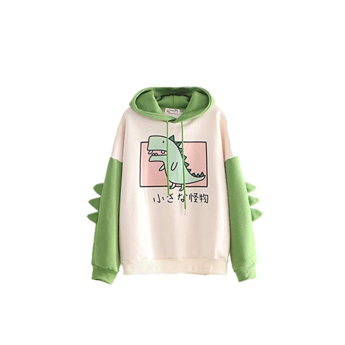 Fashion Sudadera con Capucha de Manga Larga con Estampado de Dinosaurio y Alfabeto