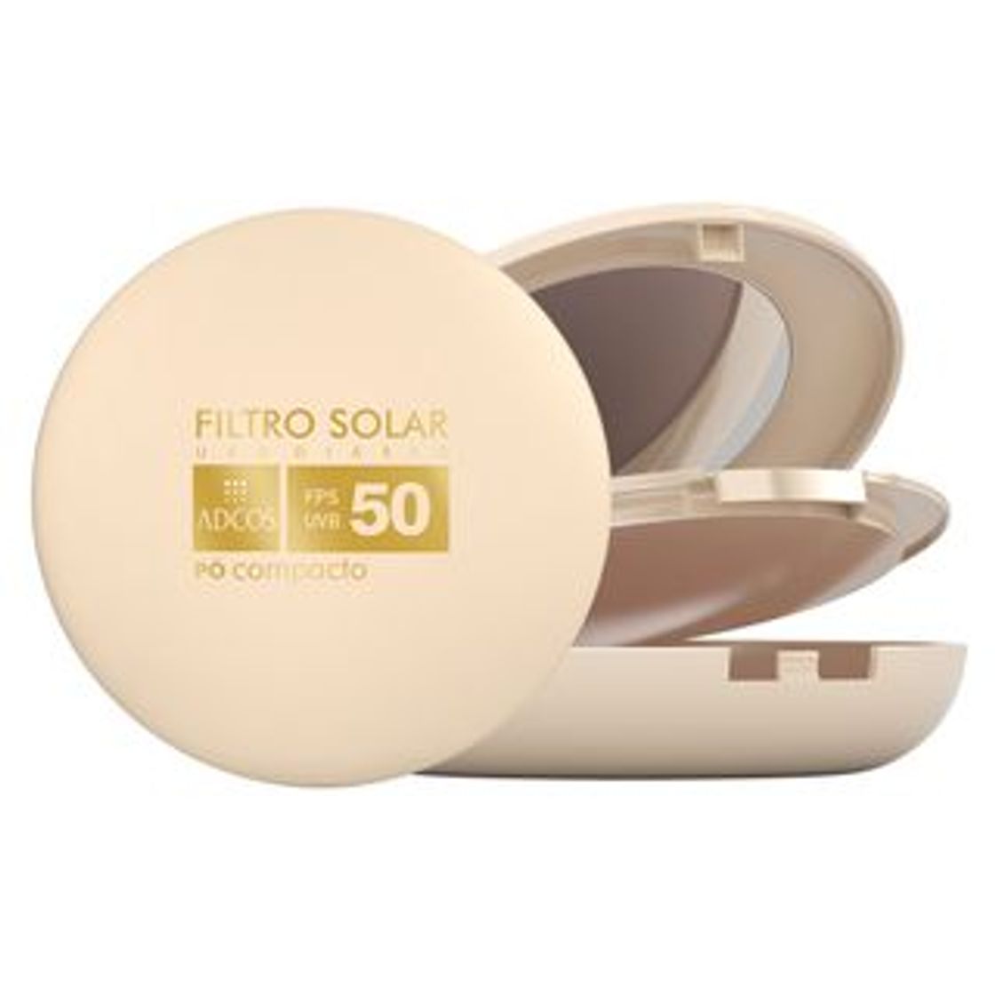 Moda Pó compacto com proteção 50