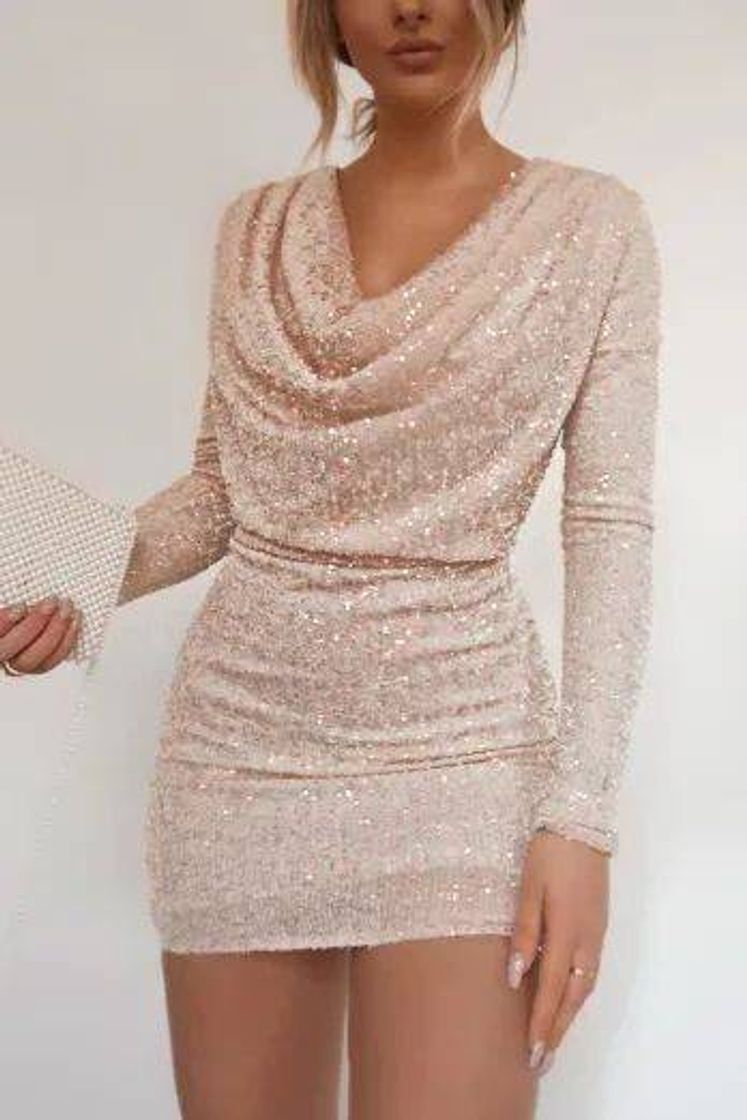 Moda Vestido brilhante lindo