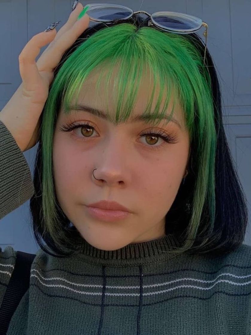 Fashion green hair