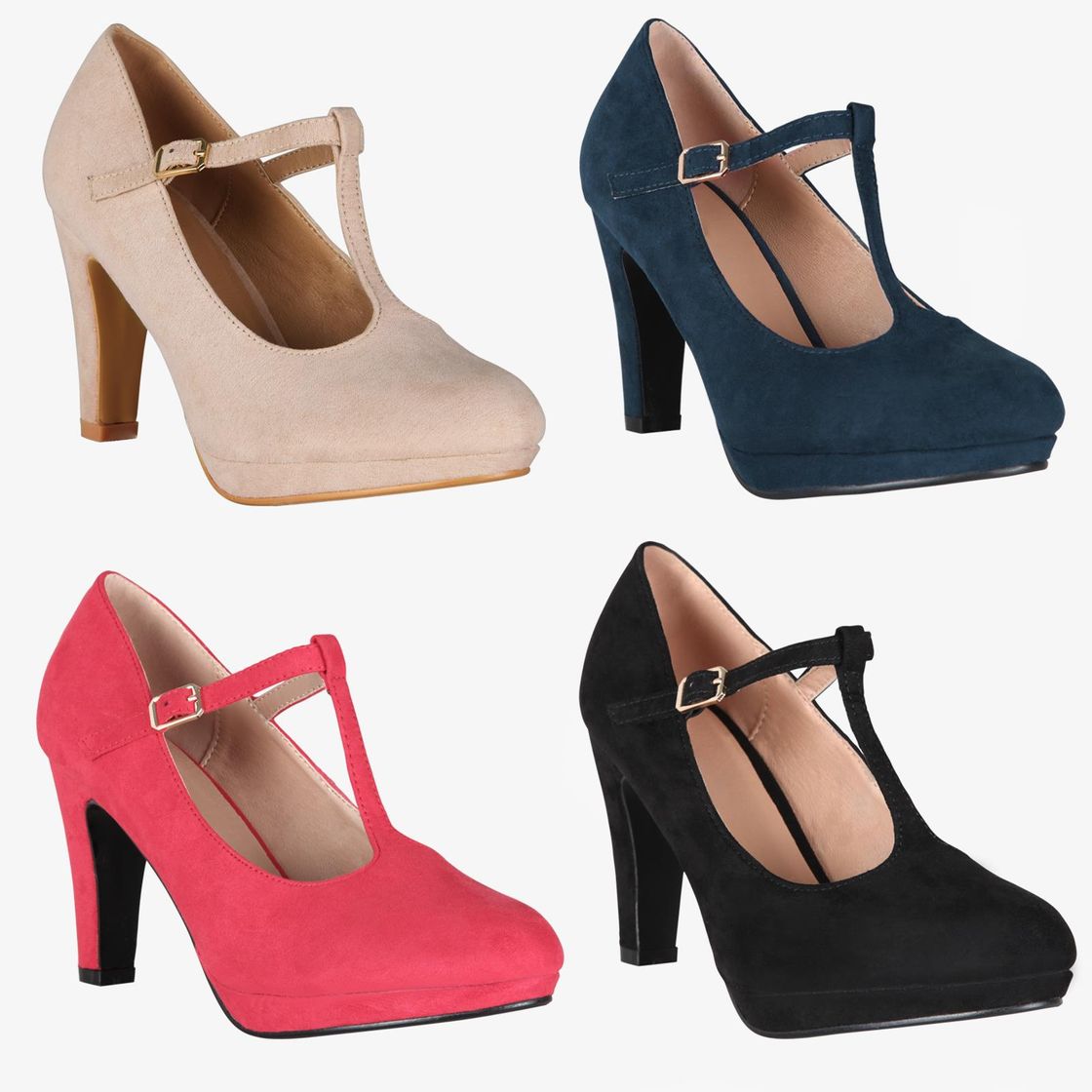 Social find. Point High Heel Leather Court Zapatos de Tacón