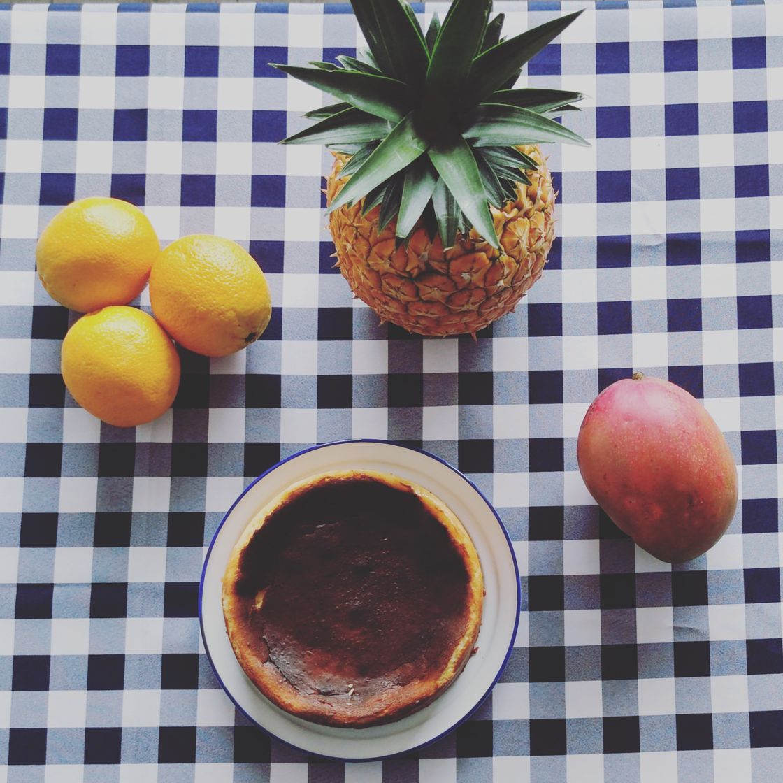 Moda Tarta de queso con frutos amarillos