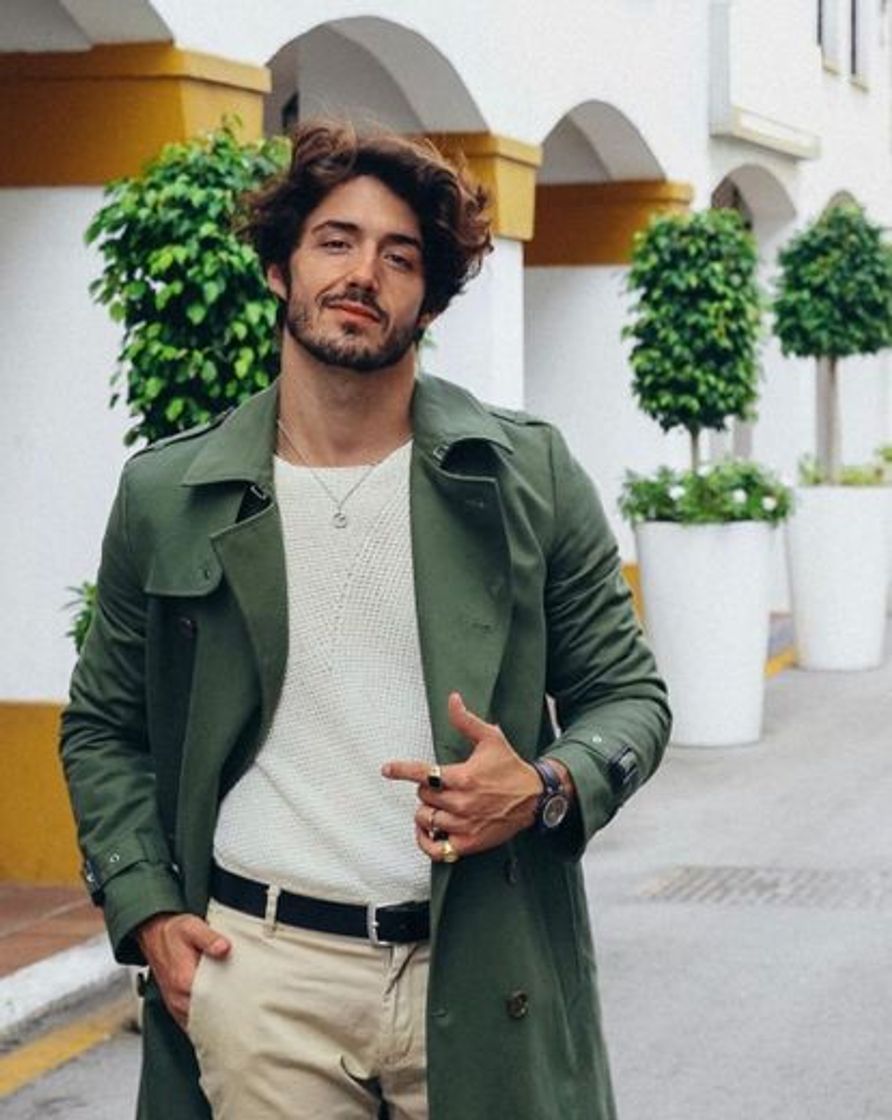 Moda Gabardina verde de asos