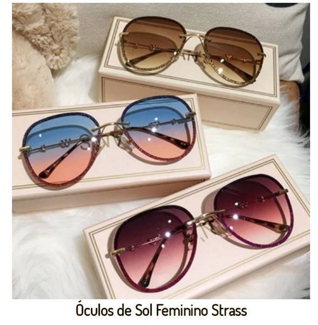 Moda Óculos de Sol Feminino Strass - Compre aqui - Dali Menina Mulher