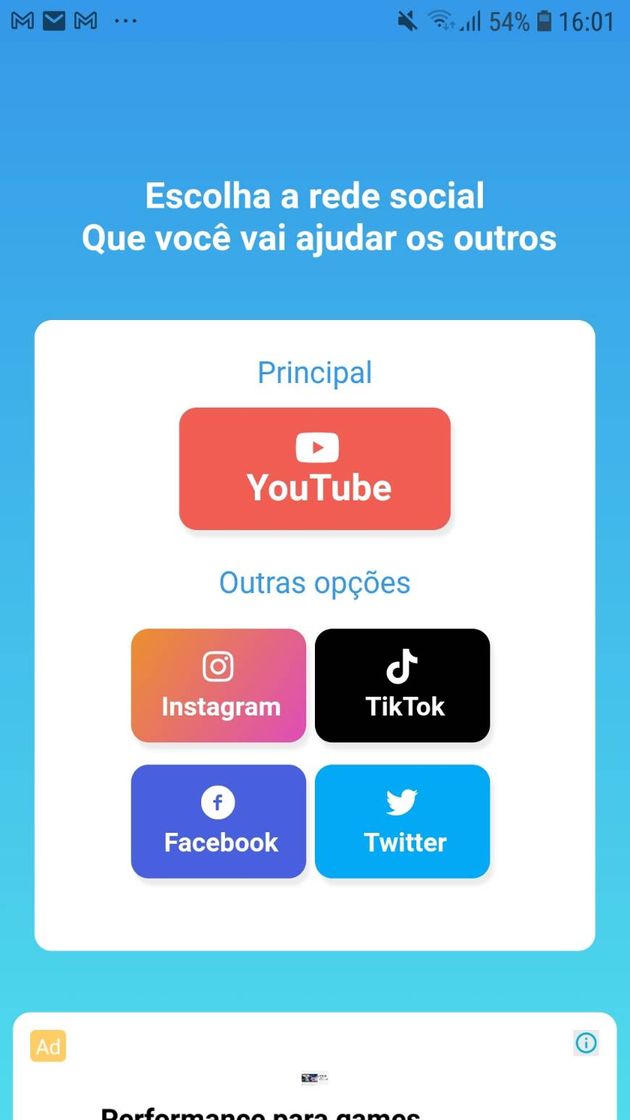 Aplicaciones Tubine suas rede social com esse app ó é tudo gratis é mais.