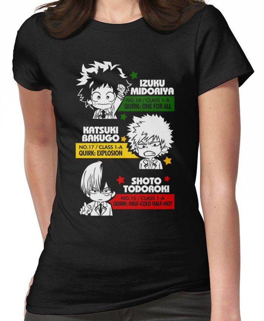 Fashion Camiseta Deku,Kachan e shoto 