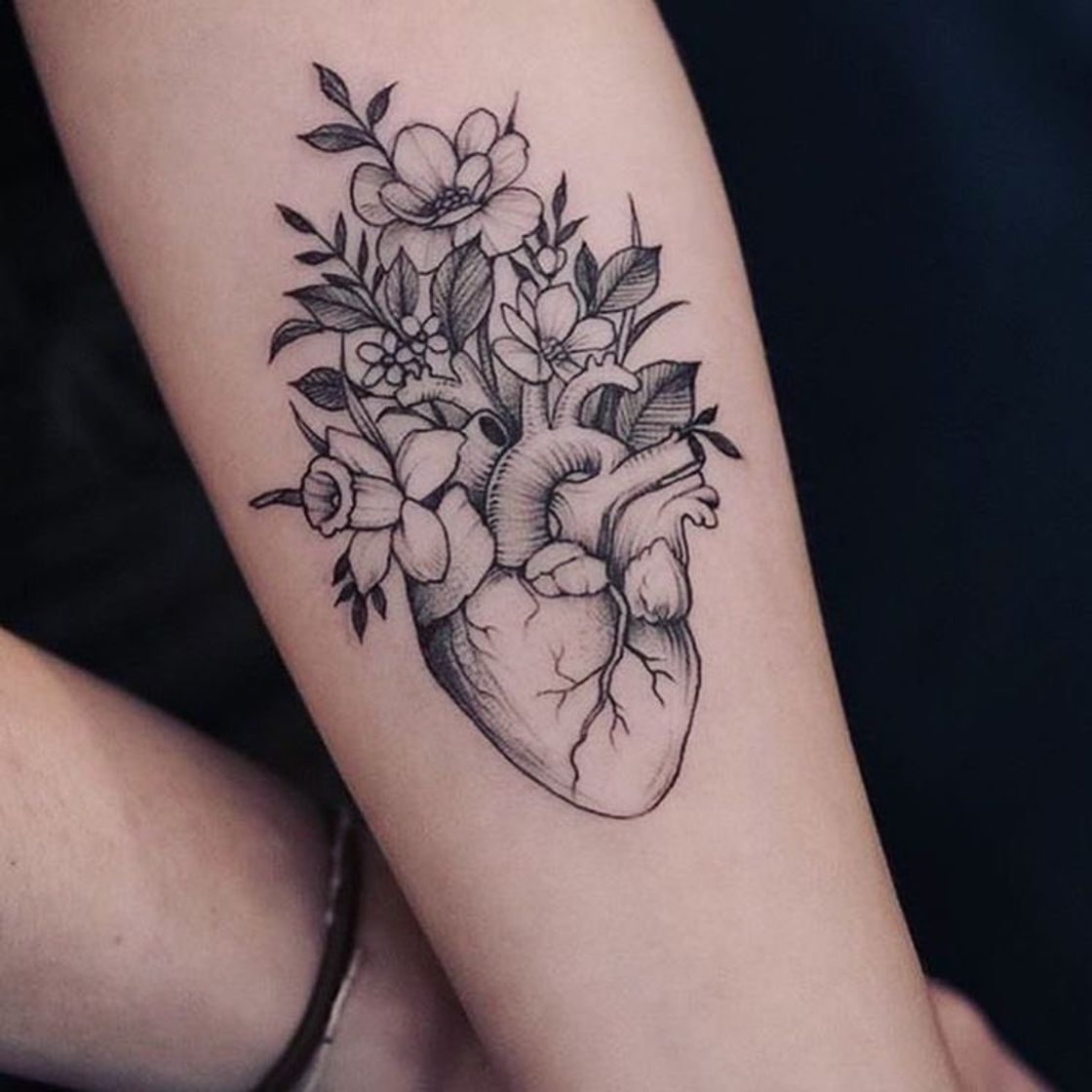 Fashion Tatuagem de coração