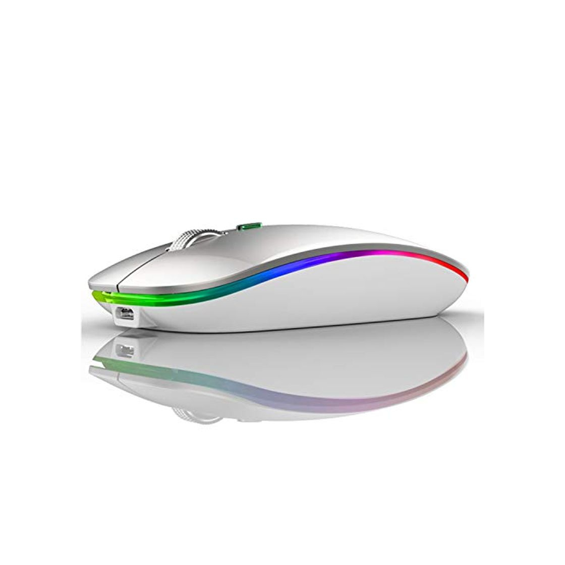 Producto Ratón Inalámbrico Recargable, Ultra Delgado Receptor Nano Wireless Mouse 1600 dpi Ajustables