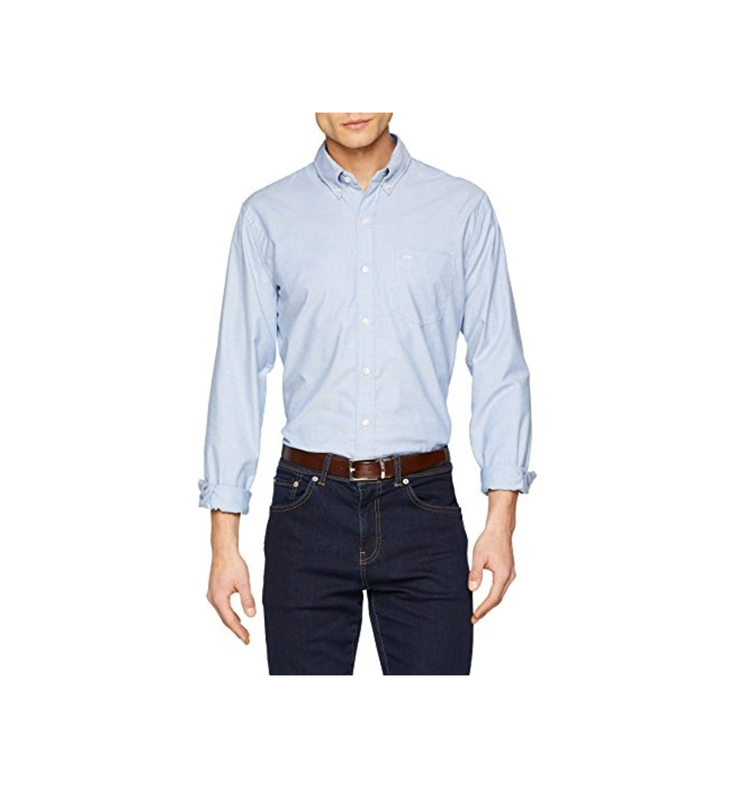 Fashion Dockers Stretch Oxford Shirt Camisa, Azul