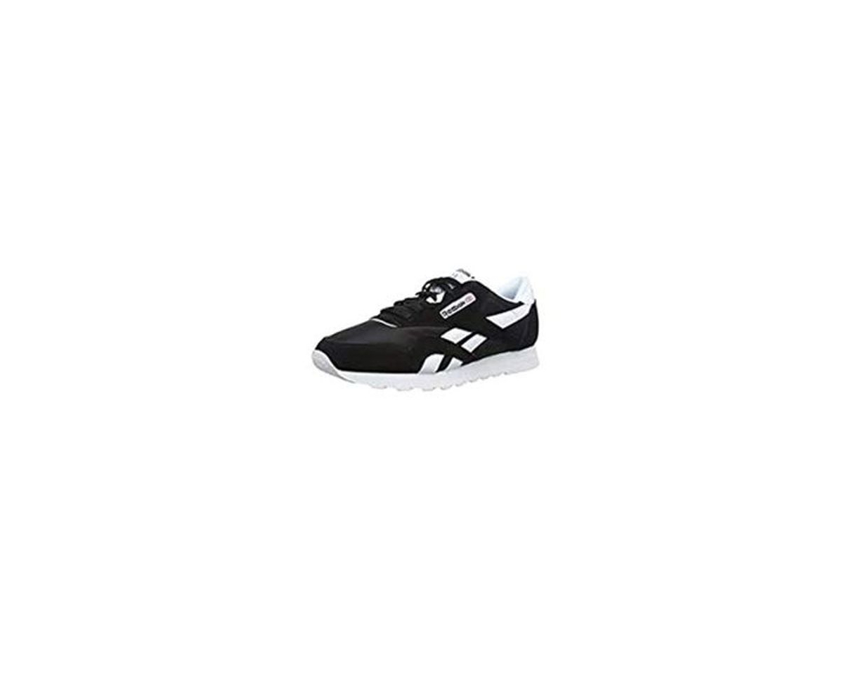 Moda Reebok Classic Nylon Zapatilla de Running Hombre, Negro