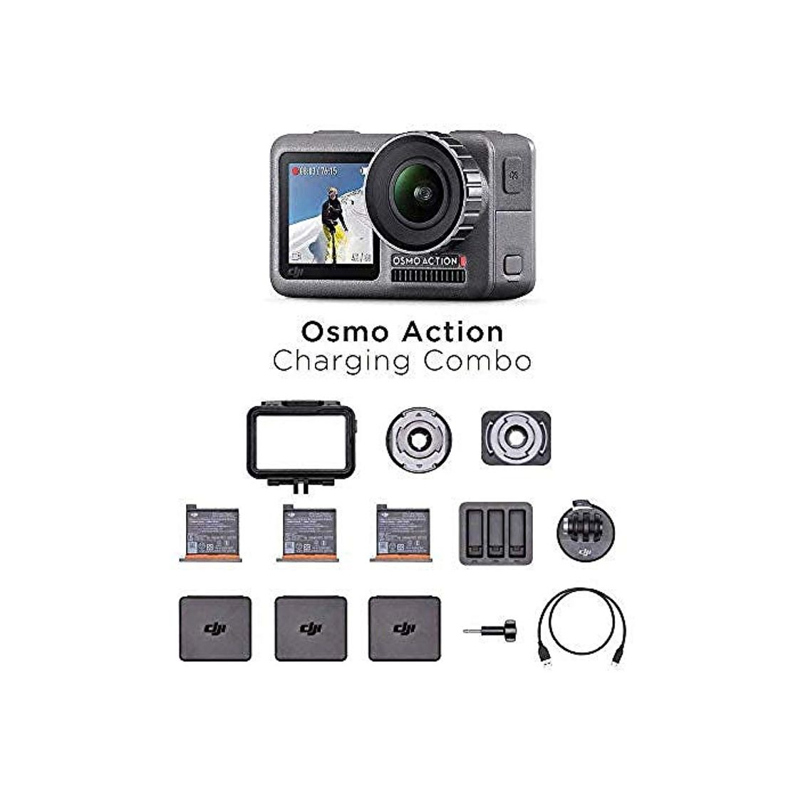 Product DJI Osmo Action Charging Combo - Cámara Digital con Kit de Accesorios