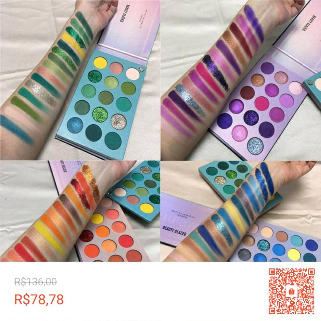 Producto Paleta de sombras com 60 cores